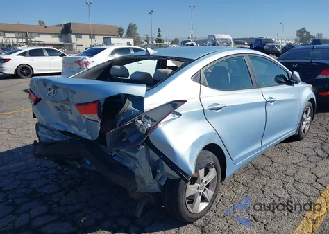 2013 Hyundai Elantra Gls from USA, damaged, VIN KMHDH4AE7DU581647